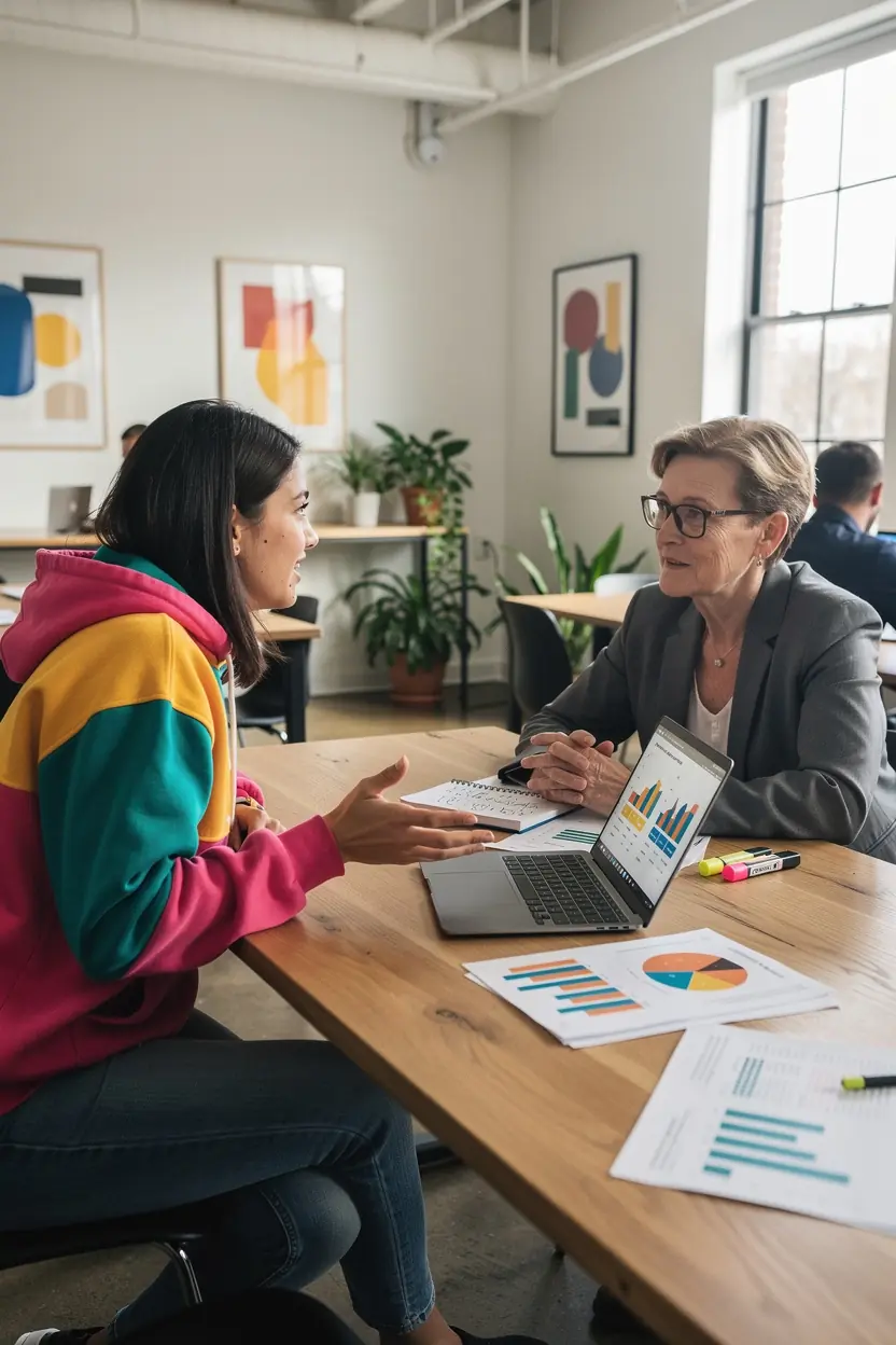 Pénzügyi tanácsadás során készült feljegyzések.